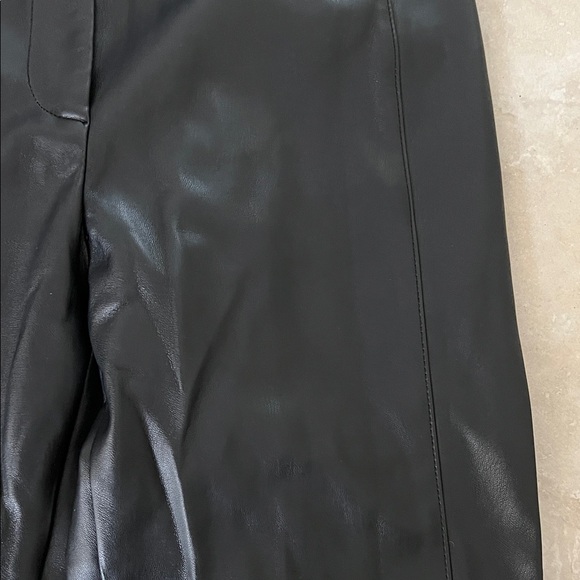 Ann Taylor Glossy Black Pleather Pants - Picture 2 of 6